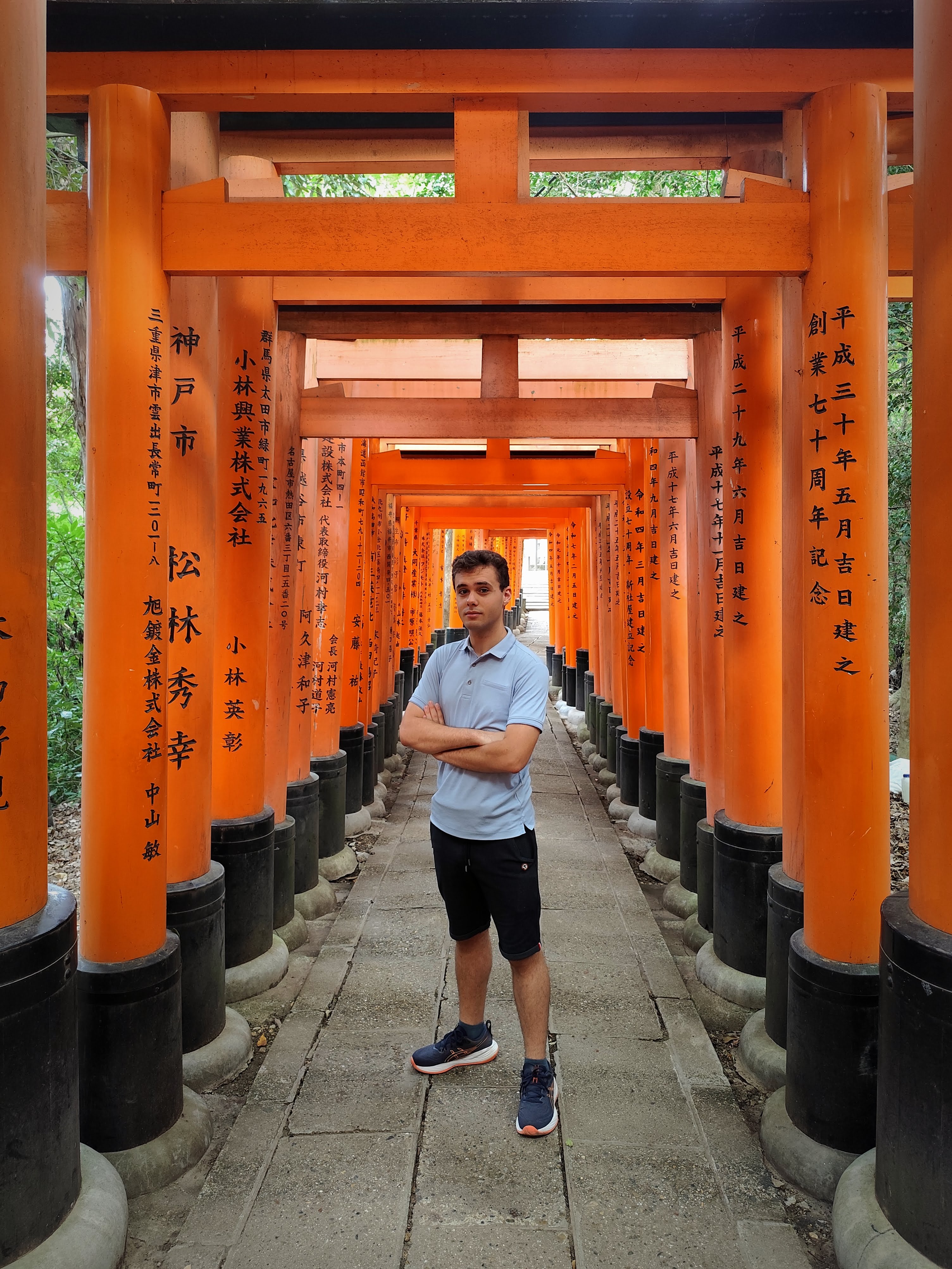 Allée de torii du sanctuaire Fushimi Inari à Kyoto