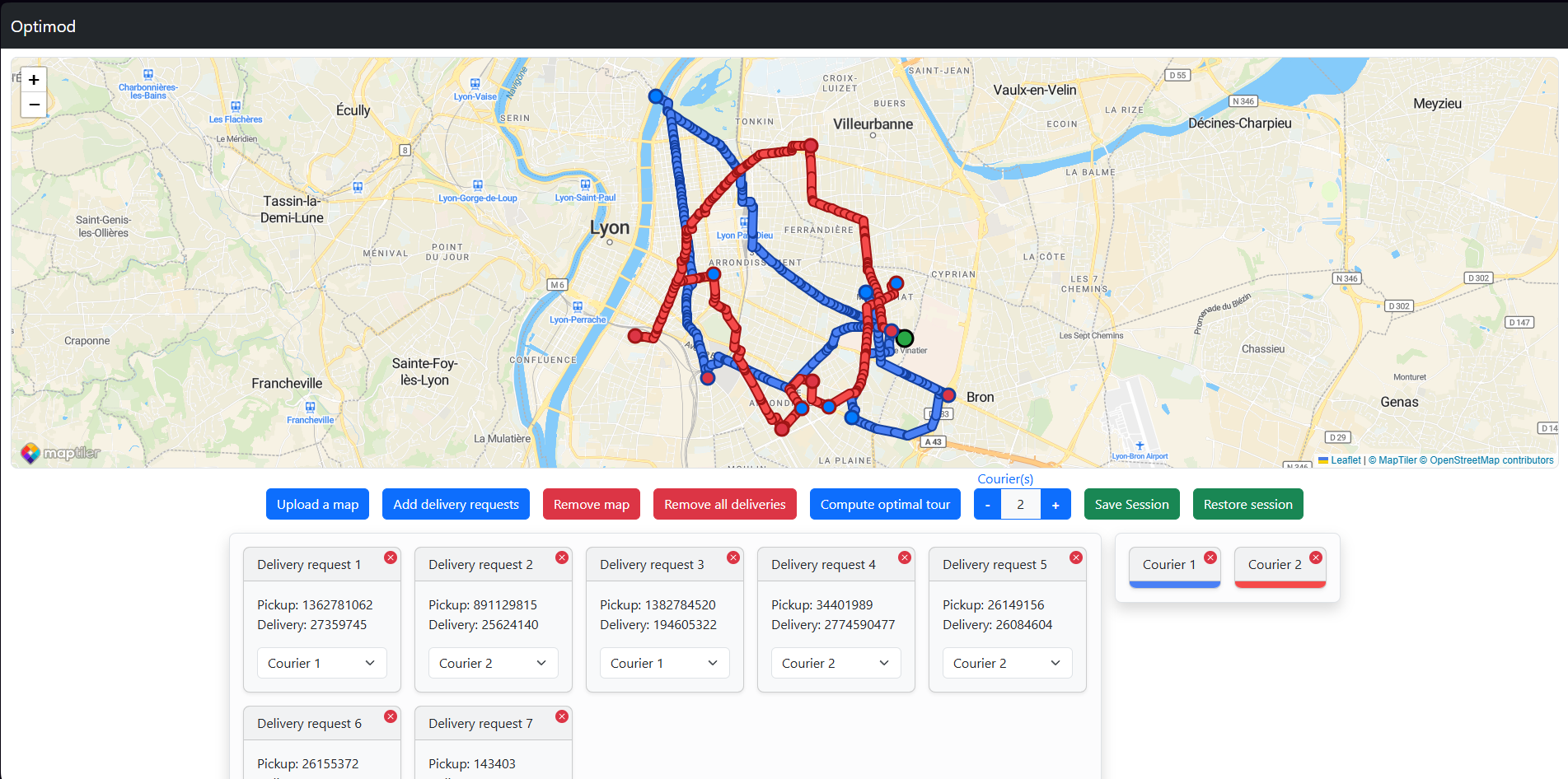 Optimod - Système de gestion de trafic
